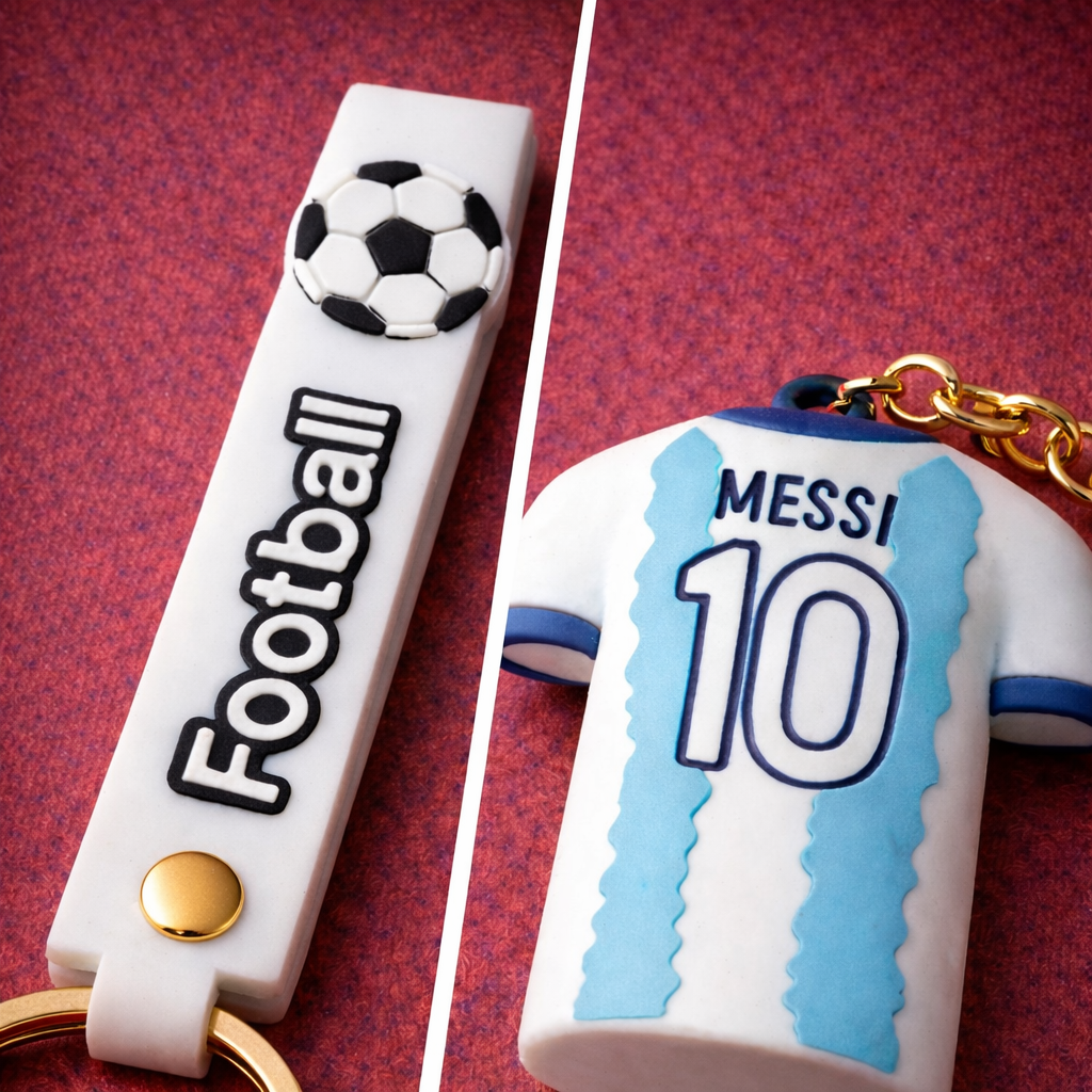 Soccer Jersey Silicone Keychain - Image 5
