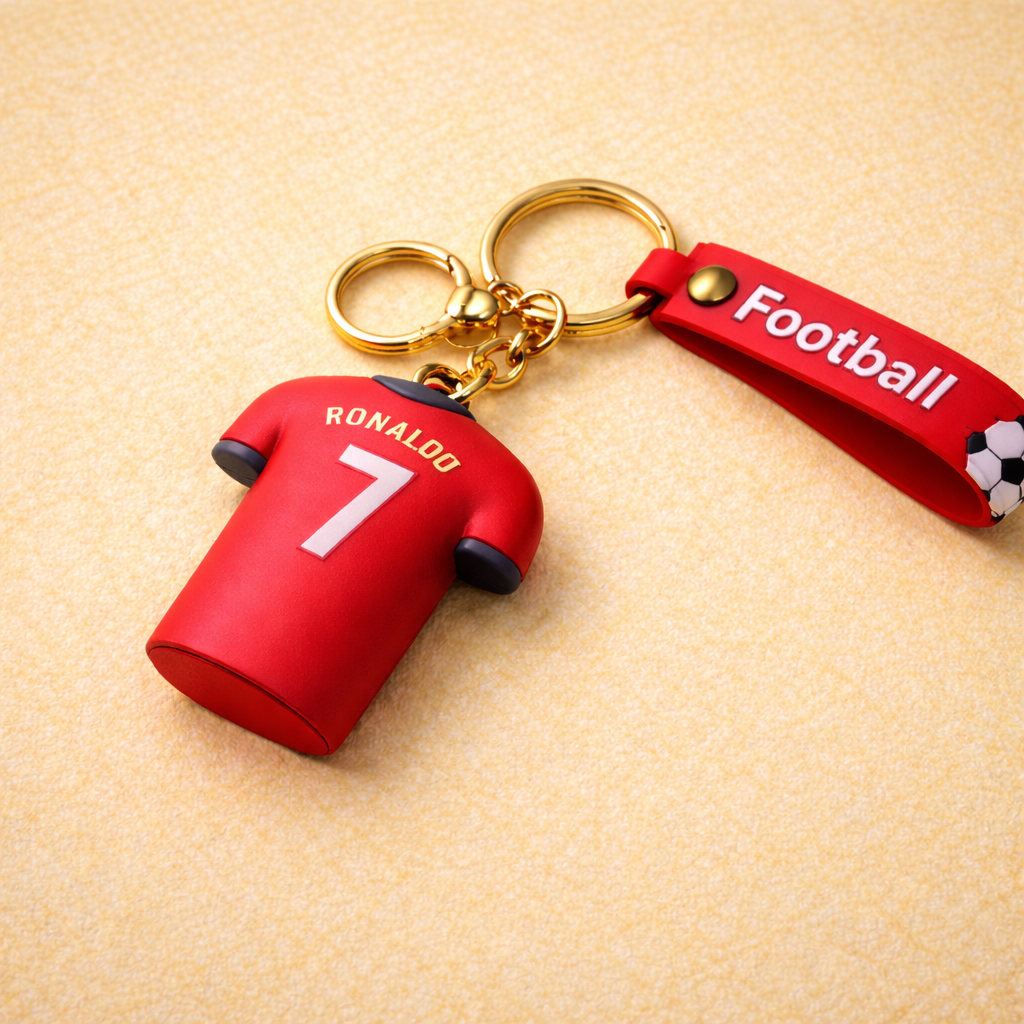 Soccer Jersey Silicone Keychain - Image 4