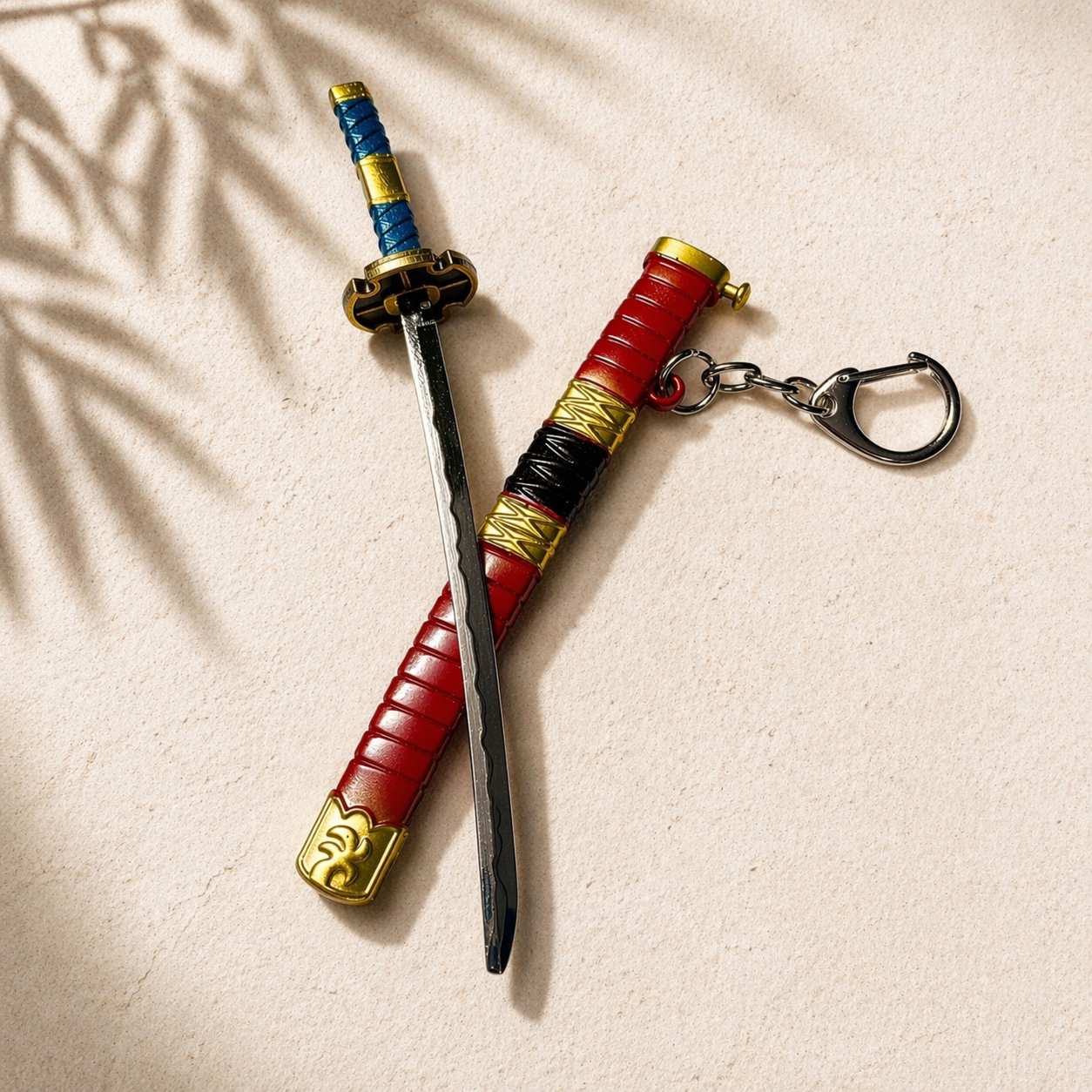 Samurai Blade Keychain - Crimson Edition